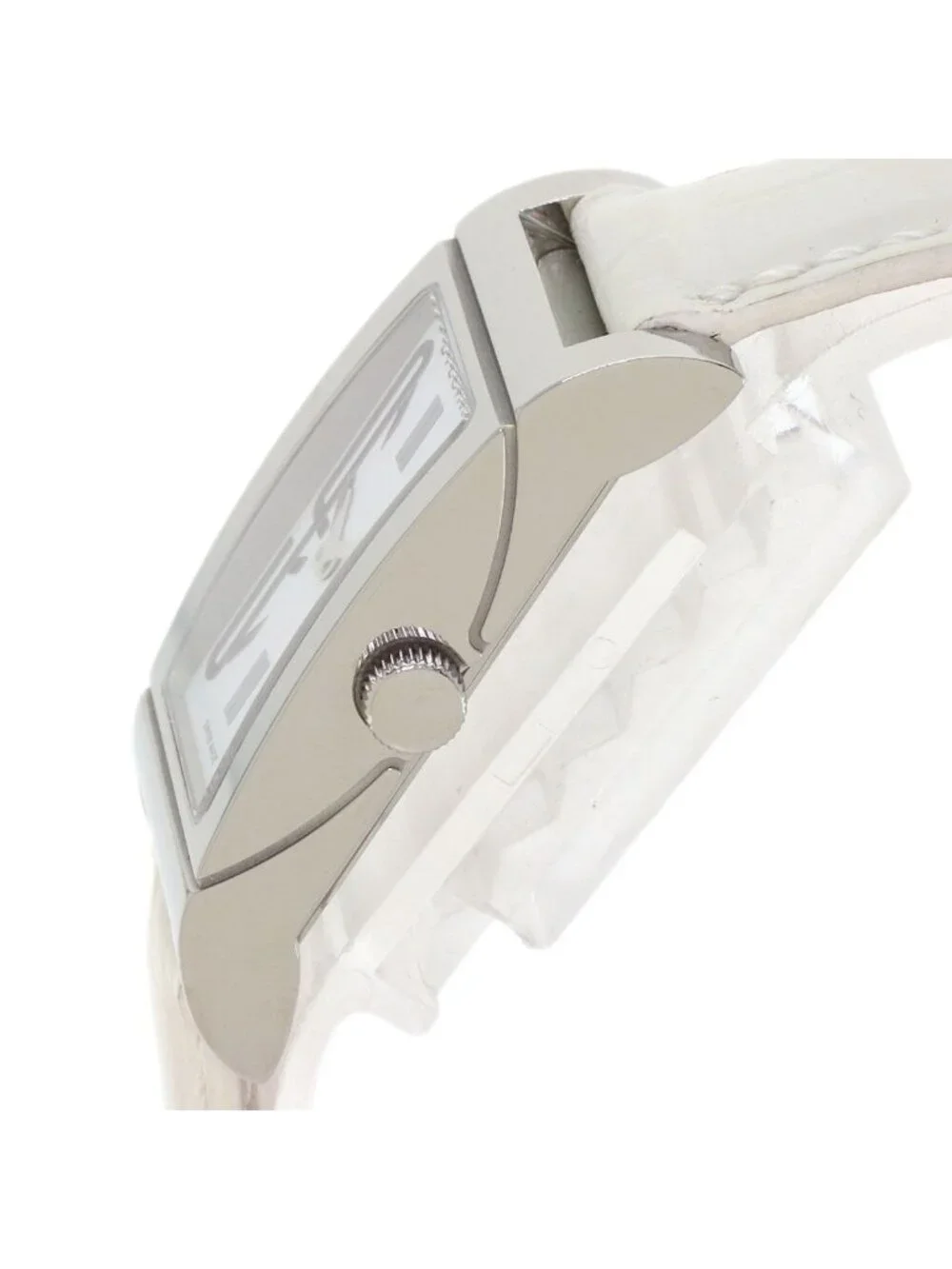 Bvlgari Rettangolo Watch SS Leather